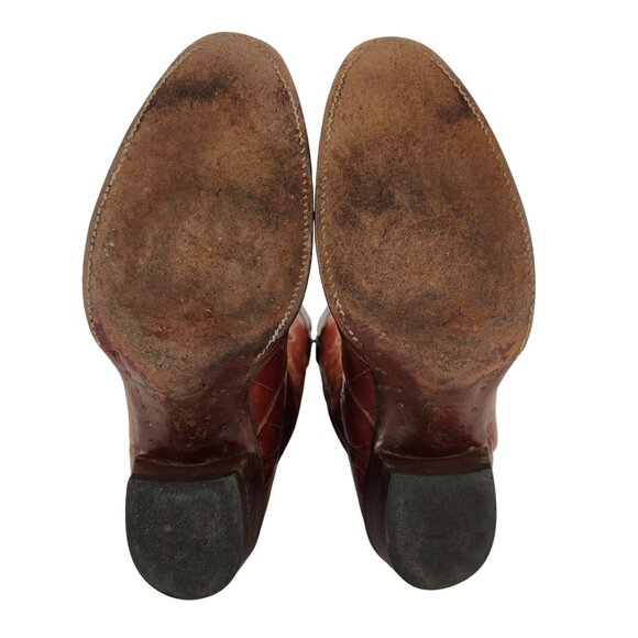 Vintage Justin Men 10.5D Exotic Alligator Belly Leather Cowboy Western Boots USA - Picture 10 of 16